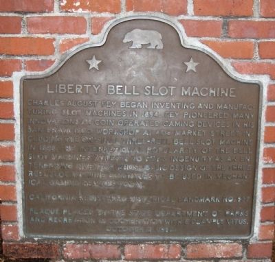 Liberty Bell Slot Machine Marker image. Click for full size.