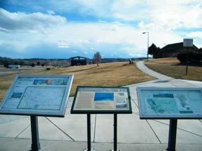 The Great Inland Seaway Marker at Columbus Rest Area along westbound I-90 image. Click for full size.