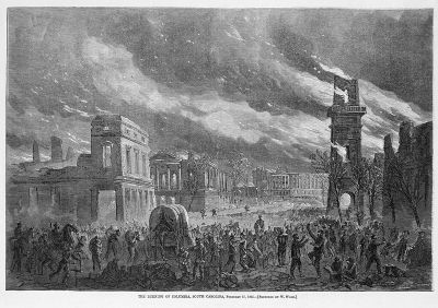 Burning of Columbia image. Click for full size.