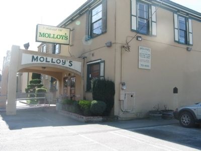 Molloy's Tavern and Marker on Side Wall. Click for full size. Molloy's Tavern and Marker on Side Wall image. Click for full size.