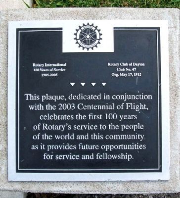 Rotary's First 100 Years of Service Marker image. Click for full size.