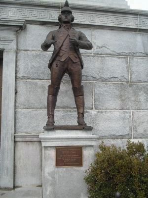 Marker on the Trenton Battle Monument. Click for full size. Marker on the Trenton Battle Monument image. Click for full size.
