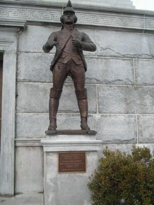 Marker on the Trenton Battle Monument image. Click for full size.