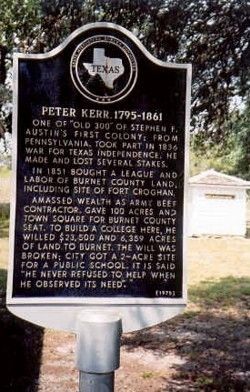 Peter Kerr 1795-1861 Marker image. Click for full size.