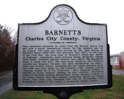 Barnetts Marker image. Click for full size.