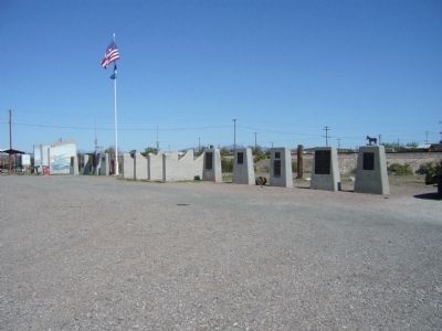 Monument Row, Bouse, Arizona. Click for full size. Monument Row, Bouse, Arizona image. Click for full size.