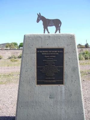 In Memory of Eight Ball - Morale Officer Marker image. Click for full size.