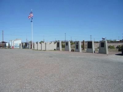 Monument Row, Bouse, Arizona image. Click for full size.