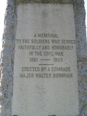 A Memorial To The Soldiers Who Served. Click for full size. A Memorial To The Soldiers Who Served image. Click for full size.