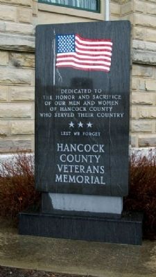 Hancock County Veterans Memorial image. Click for full size.