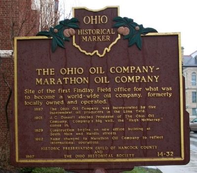 The Ohio Oil Co-Marathon Oil Co Marker (Side A) image. Click for full size.