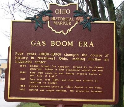 Gas Boom Era Marker (Side B) image. Click for full size.