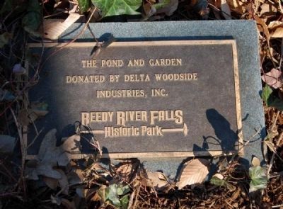 Pond Dedication Marker. Click for full size. Pond Dedication Marker image. Click for full size.