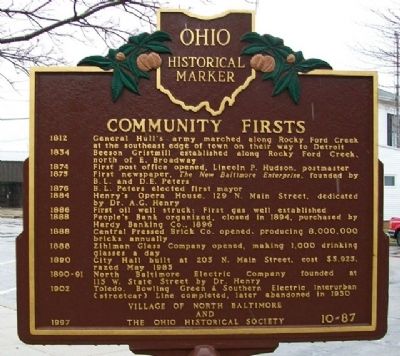 Community Firsts Marker (Side B) image. Click for full size.