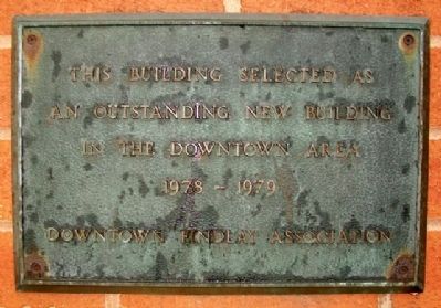 Outstanding New Building, 1978 - 1979 Marker. Click for full size. Outstanding New Building, 1978 - 1979 Marker image. Click for full size.
