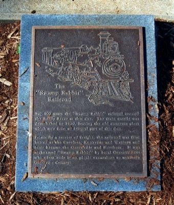 The "Swamp Rabbit" Railroad Marker image. Click for full size.
