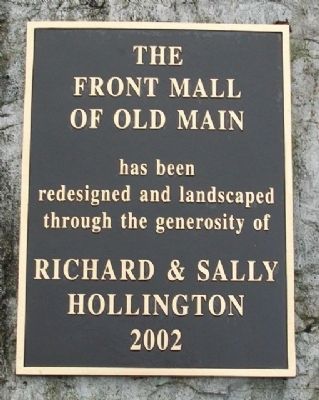 Front Mall of Old Main Marker. Click for full size. Front Mall of Old Main Marker image. Click for full size.