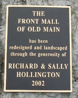 Front Mall of Old Main Marker image. Click for full size.