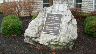 Front Mall of Old Main Marker. Click for full size. Front Mall of Old Main Marker image. Click for full size.