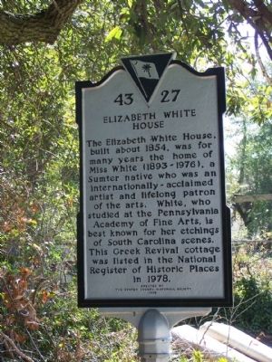 Elizabeth White House Marker image. Click for full size.