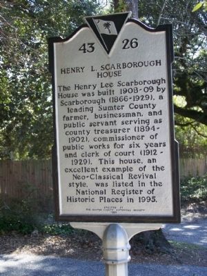 Henry L. Scarborough House Marker image. Click for full size.