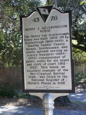 Henry L. Scarborough House Marker. Click for full size. Henry L. Scarborough House Marker image. Click for full size.