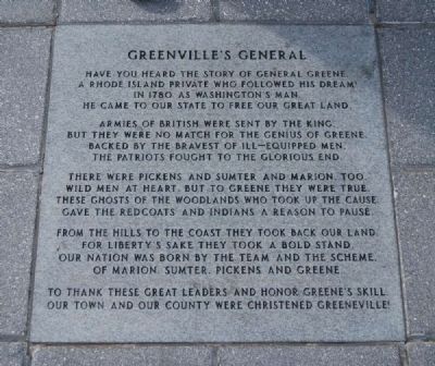 Greenville's General Marker image. Click for full size.