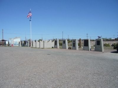 Monument Row, Bouse, Arizona image. Click for full size.