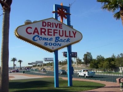 Backside of The Welcome To Las Vegas Sign. Click for full size. Backside of The Welcome To Las Vegas Sign image. Click for full size.