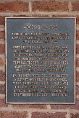 Woods Hall, 1868 Marker image. Click for full size.
