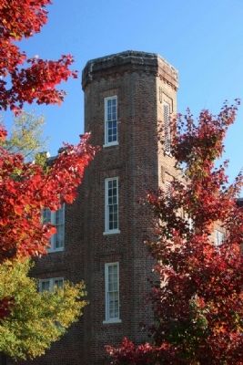 One of two corner turrents on Woods Hall image. Click for full size.