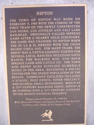 Nipton Marker. Click for full size. Nipton Marker image. Click for full size.