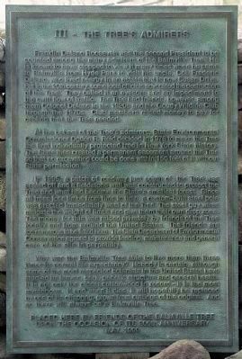 Plaque: III — The Trees Admirers image. Click for full size.