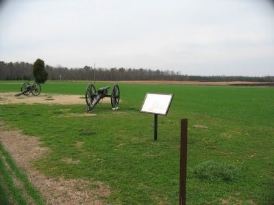 The Battle of Malvern Hill Marker and Cannons image. Click for full size.