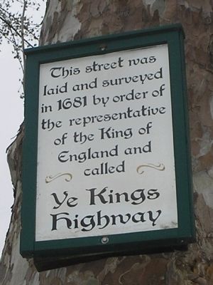 Ye Kings Highway Marker image. Click for full size.