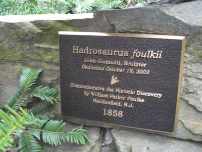 Hadrosaurus foulkii Marker image. Click for full size.