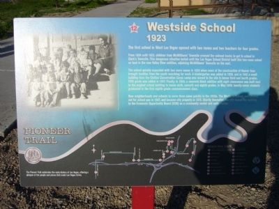 Westside School Marker image. Click for full size.
