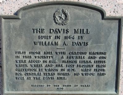 The Davis Mill Marker image. Click for full size.