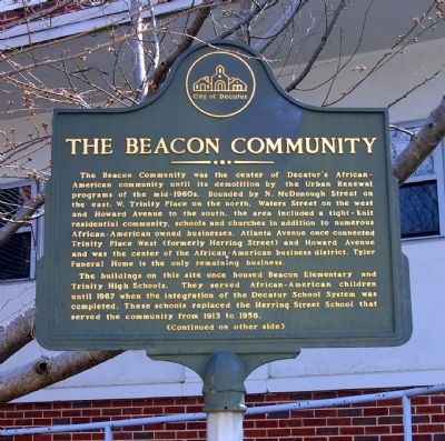 The Beacon Community Marker -- Side 1 image. Click for full size.