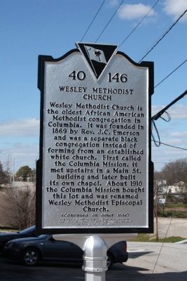 Wesley Methodist Church Marker image. Click for full size.