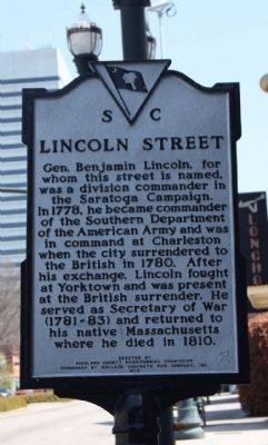 Lincoln Street Marker. Click for full size. Lincoln Street Marker image. Click for full size.
