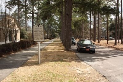 First Presbyterian Church of Aiken Marker, looking east along Barnwell Avenue image. Click for full size.