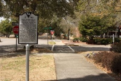 First Presbyterian Church of Aiken Marker, looking west along Barnwell Avenue image. Click for full size.