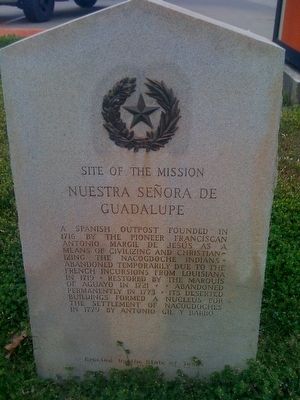 Site of the Mission Nuestra Seora de Guadalupe Marker image. Click for full size.