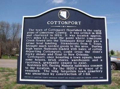 Cottonport / Mooresville Marker image. Click for full size.