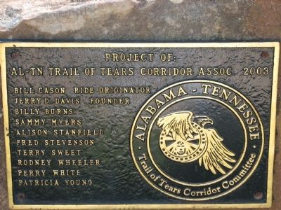 Project of AL~TN Trail of Tears Corridor Assoc. 2003 image. Click for full size.