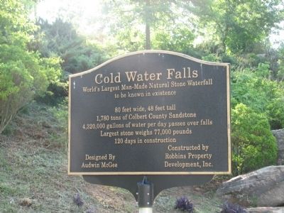 Cold Water Falls Marker image. Click for full size.