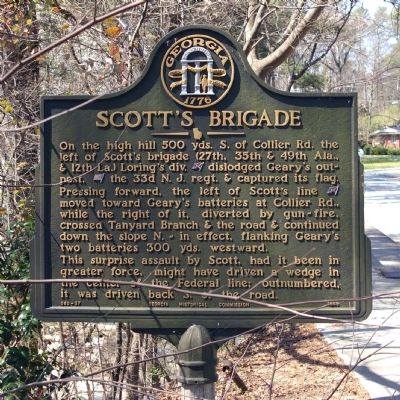 Scott's Brigade Marker. Click for full size. Scott's Brigade Marker image. Click for full size.