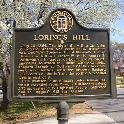 Loring’s Hill Marker. Click for full size. Loring’s Hill Marker image. Click for full size.