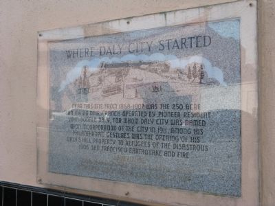 Where Daly City Started Marker image. Click for full size.